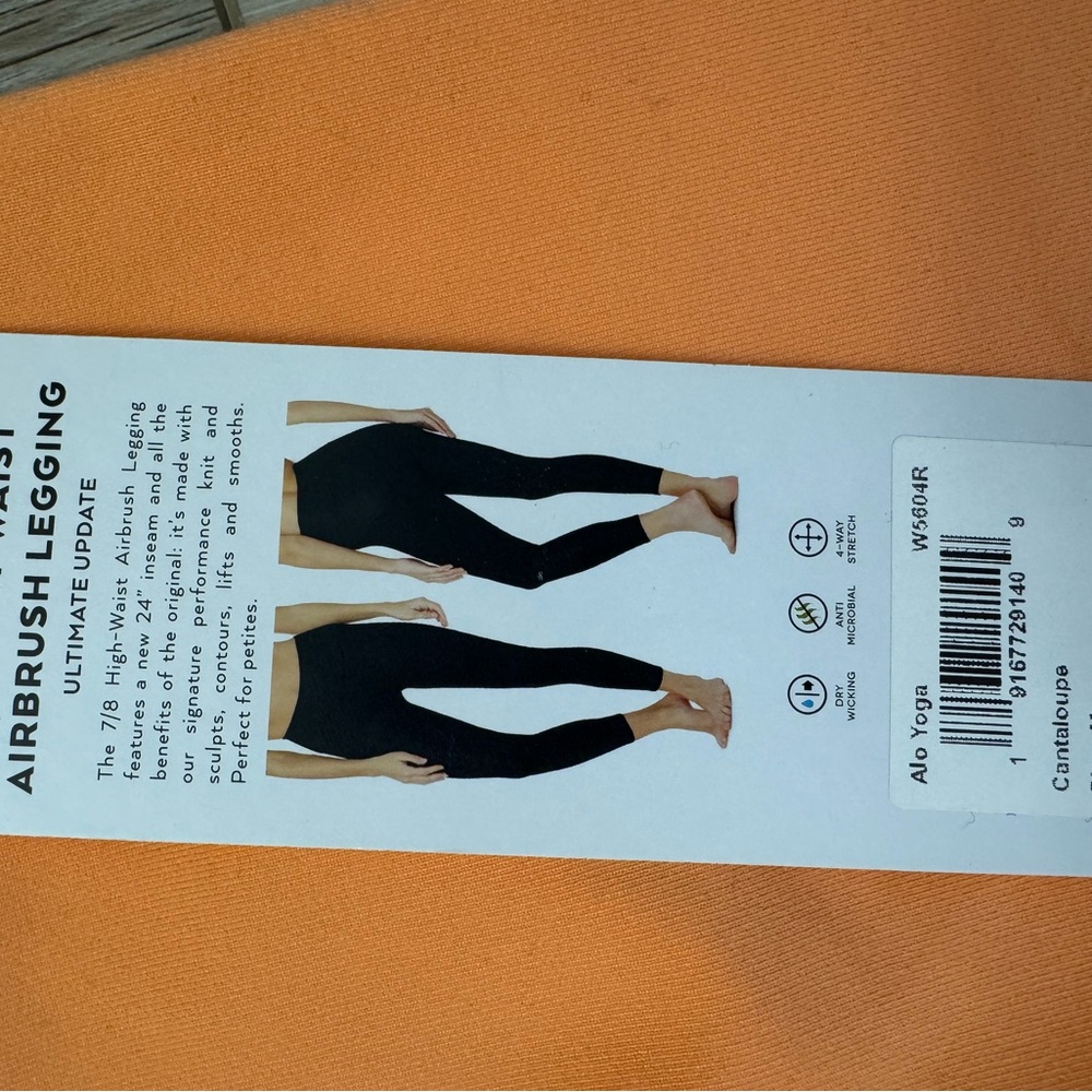 ALO Yoga Vibrant Orange Leggings - Picture 3 of 3